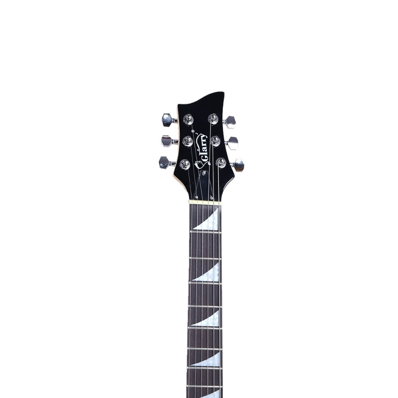 Glarry Burning Fire 36inch Left Handed Electric Guitar - Black