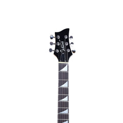 Glarry Burning Fire 36inch Left Handed Electric Guitar - Black