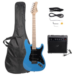 Glarry GST Electric Guitar w/20W Amplifier Sky Blue