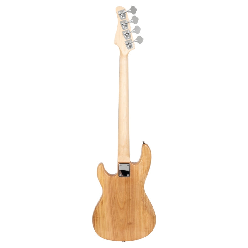 Glarry Fretless Electric Bass Guitar Full Size 4 String for experienced Bass Players - Burlywood