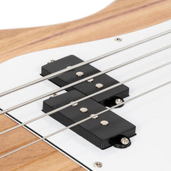 Glarry Fretless Electric Bass Guitar Full Size 4 String for experienced Bass Players - Burlywood