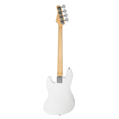 Glarry GJazz Electric Bass Guitar White pickguard - White