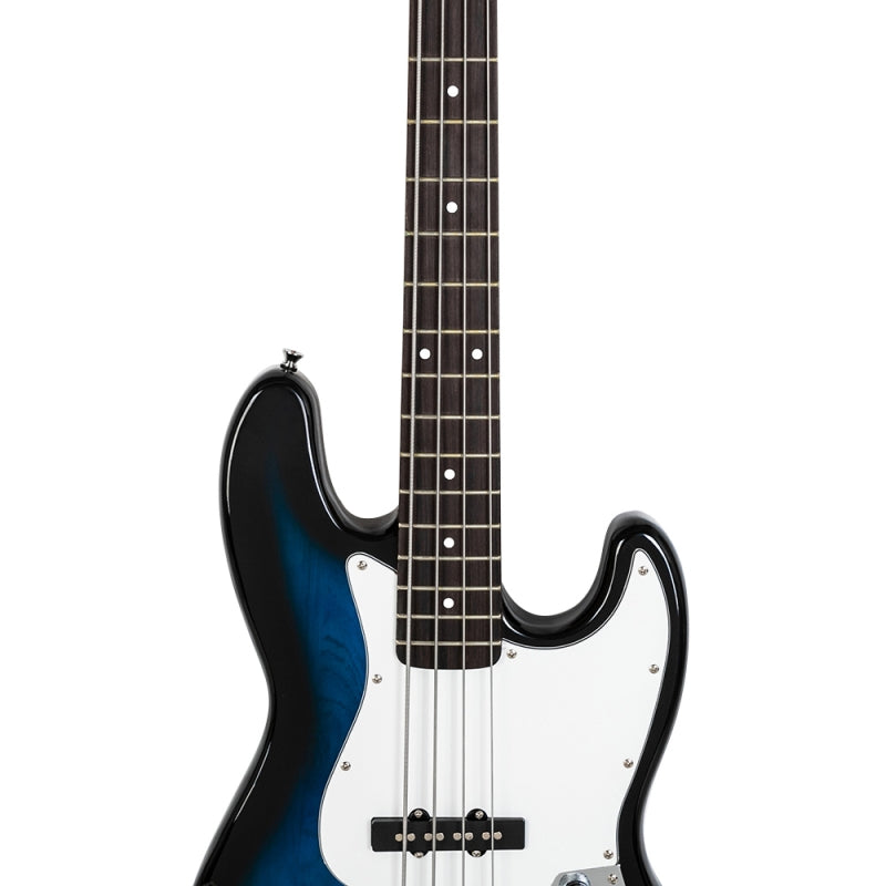 Glarry GJazz Electric Bass Guitar w/20W Amplifier - Blue