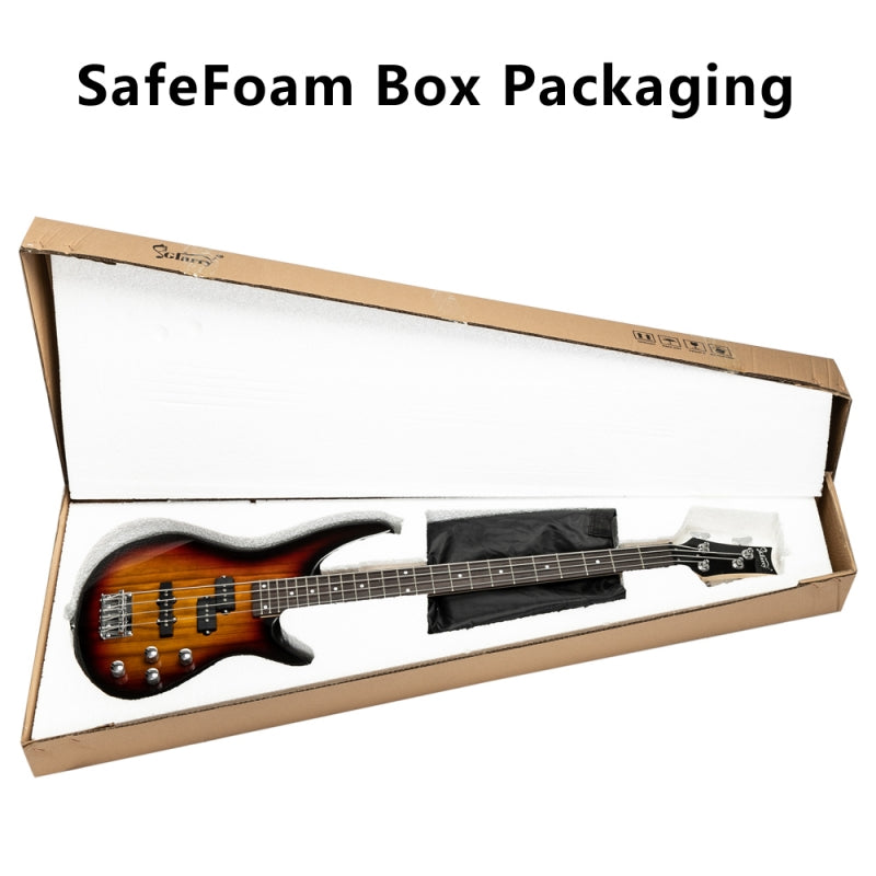 Glarry GIB 4 String Bass Guitar Full Size - Sunset