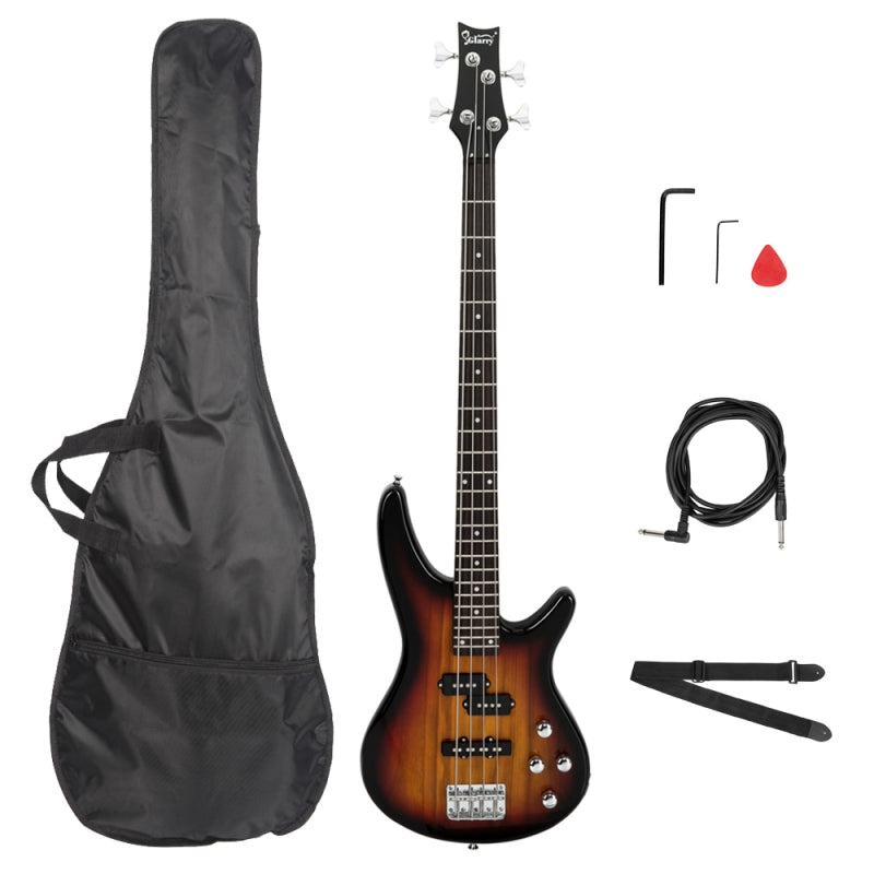 Glarry GIB 4 String Bass Guitar Full Size - Sunset