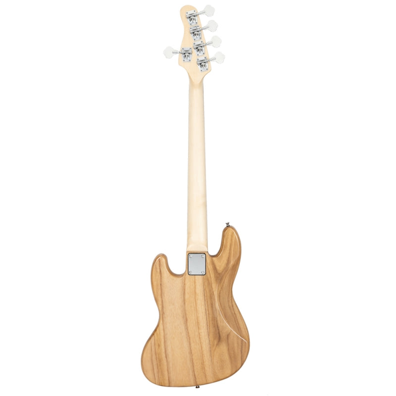 Glarry GJazz Electric 5 String Bass Guitar Full Size - Burlywood