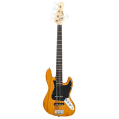Glarry GJazz Electric 5 String Bass Guitar Full Size - Yellow