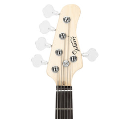 Glarry GJazz Electric 5 String Bass Guitar Full Size - Yellow