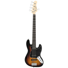 Glarry GJazz Electric 5 String Bass Guitar Full Size - Sunset