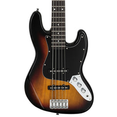 Glarry GJazz Electric 5 String Bass Guitar Full Size - Sunset