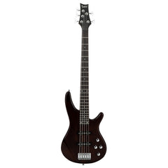 Glarry GIB 5 String Electric Bass Guitar Full Size SS Pick-up - Black