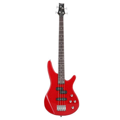 Glarry GIB 4 String Bass Guitar Full Size - Red