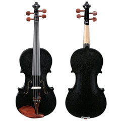 Glarry GV103 4/4 Spruce Panel Violin Black