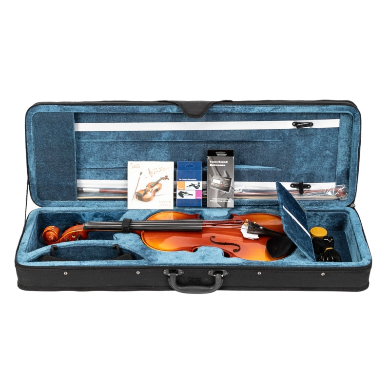 Glarry GV306 4/4 Spruce Panel Violin Bright Natural Wood Back