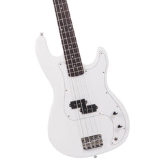 Glarry GP Electric Bass Guitar White w/ 20W Amplifier - White