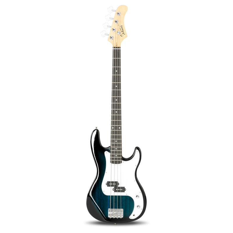 Glarry GP Electric Bass Guitar Blue w/ 20W Amplifier - Blue