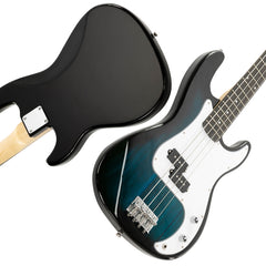 Glarry GP Electric Bass Guitar Blue w/ 20W Amplifier - Blue