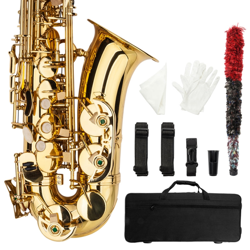 Glarry Student E Flat Alto SAX Saxophone - Gold