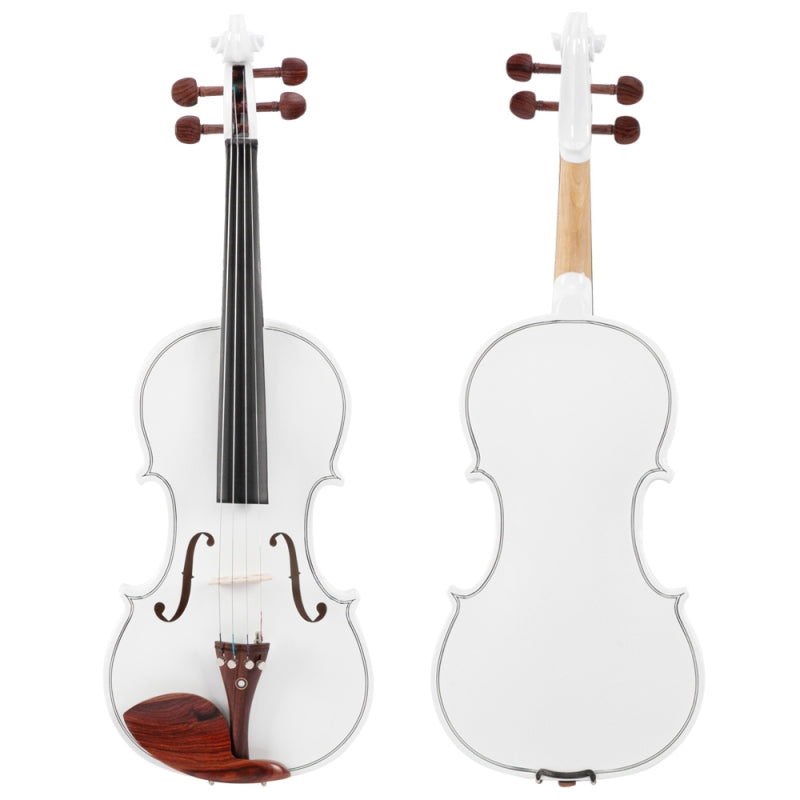 Glarry GV103 4/4 Spruce Panel Violin White