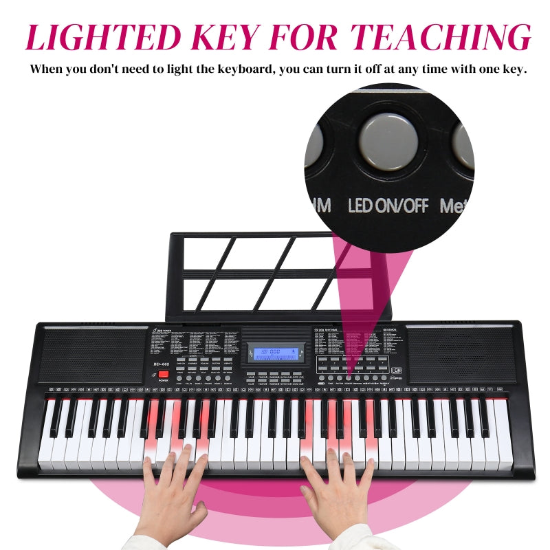 Glarry GEP-105 61-Key Portable Electronic Piano Keyboard