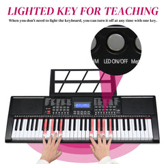 Glarry GEP-105 61-Key Portable Electronic Piano Keyboard