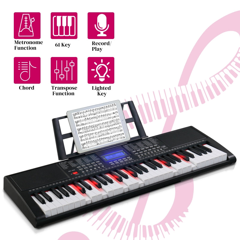 Glarry GEP-105 61-Key Portable Electronic Piano Keyboard