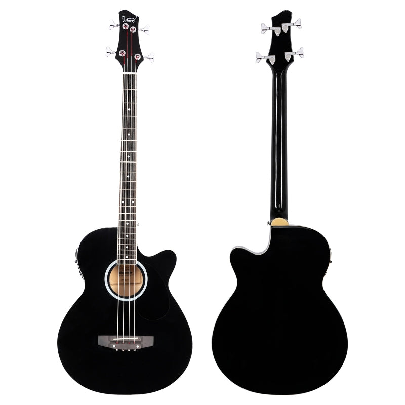 Glarry GMB101 44.5 Inch EQ Acoustic Bass Guitar - Black