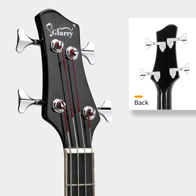 Glarry GMB101 44.5 Inch EQ Acoustic Bass Guitar - Black