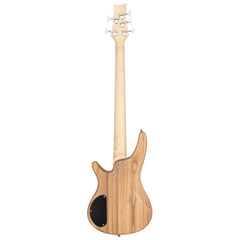 Glarry GIB 5 String Electric Bass Guitar SS Pick-up w/20W Amplifier - Burlywood