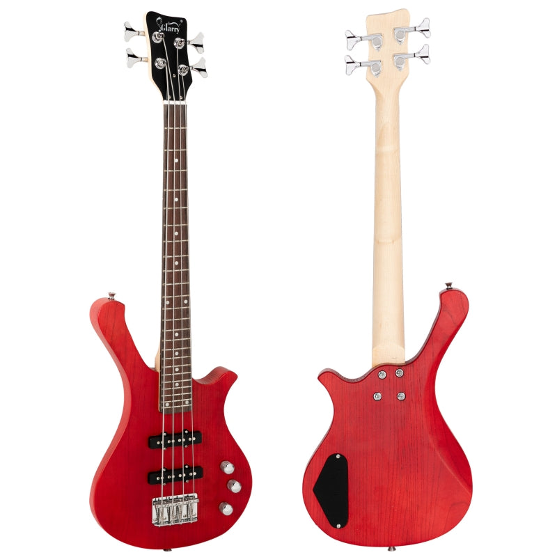 Glarry GW101 36in Kid's Electric Bass Guitar - Red