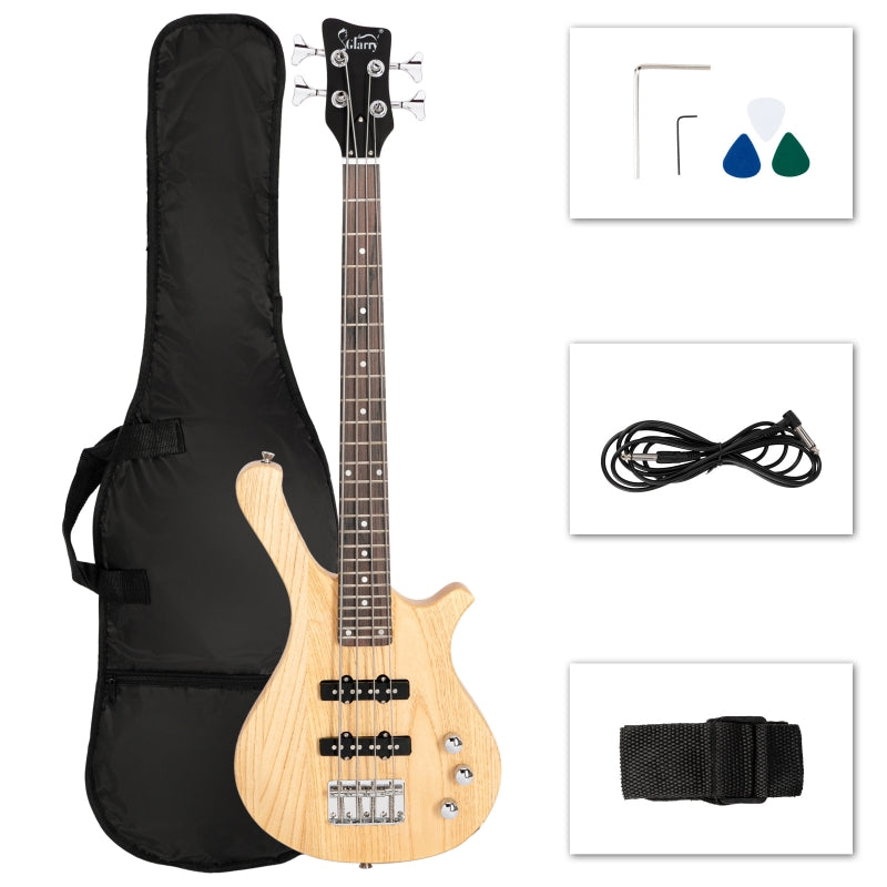 Glarry GW101 36in Kid's Electric Bass Guitar - Burlywood