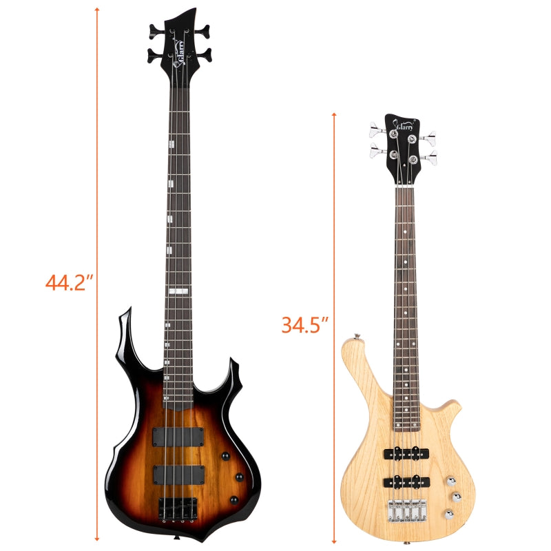 Glarry GW101 36in Kid's Electric Bass Guitar - Burlywood