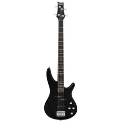Glarry GIB 4 String Bass Guitar Full Size SS pickups w/20W Amplifier - Black