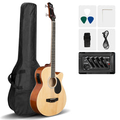Glarry GMB101 44.5 Inch EQ Acoustic Bass Guitar - Burlywood