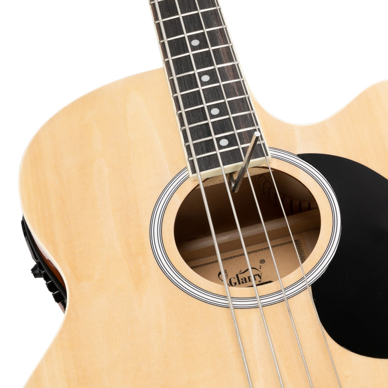 Glarry GMB101 44.5 Inch EQ Acoustic Bass Guitar - Burlywood