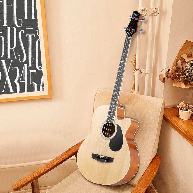Glarry GMB101 44.5 Inch EQ Acoustic Bass Guitar - Burlywood