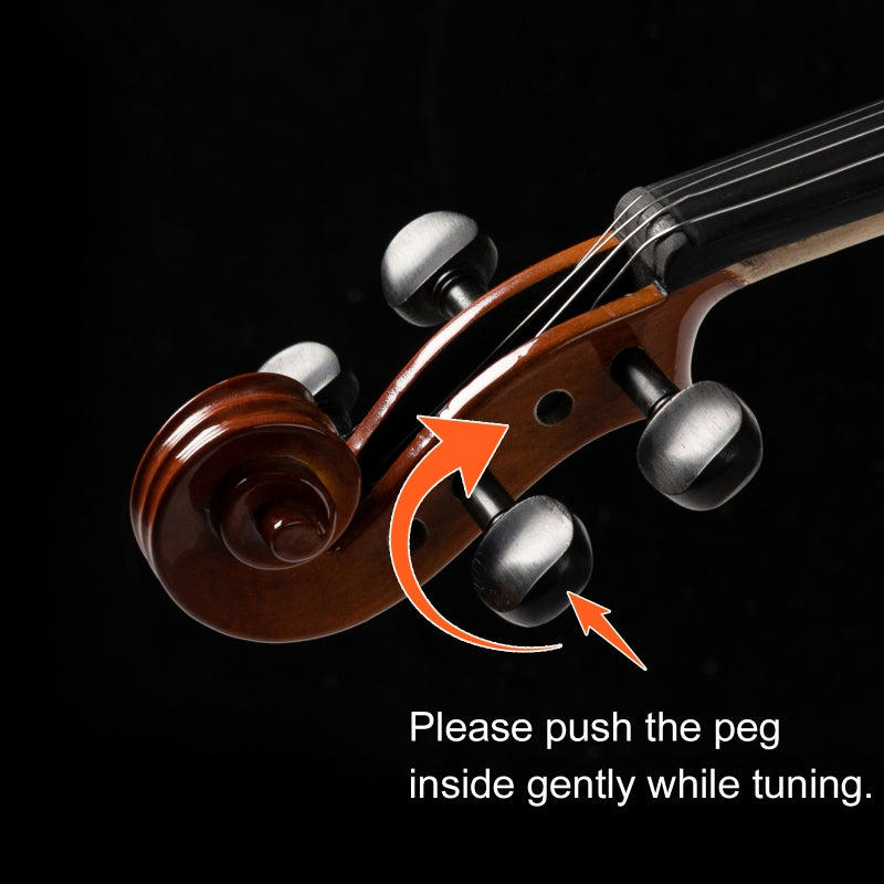 Glarry GV402 Violin 4/4 Spruce top Varnish Bright Brownish with 2 x Bow / Bridge