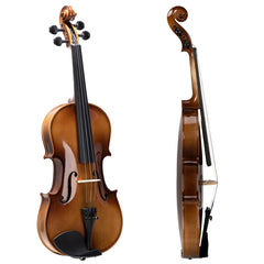 Glarry GV406 4/4 Violin Solid Wood Bright Natural