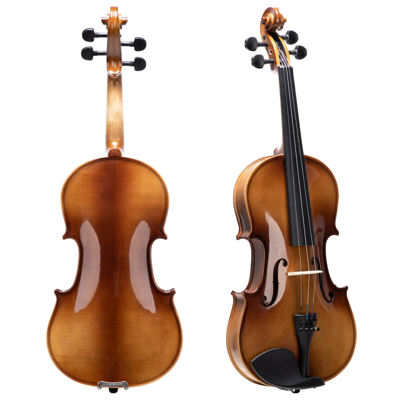 Glarry GV406 4/4 Violin Solid Wood Bright Natural