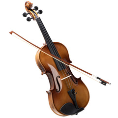 Glarry GV406 4/4 Violin Solid Wood Bright Natural