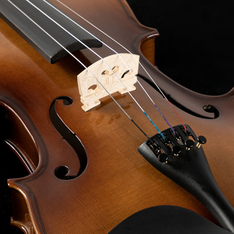 Glarry GV406 4/4 Violin Solid Wood Bright Natural