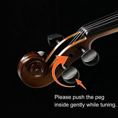 Glarry GV406 4/4 Violin Solid Wood Bright Natural