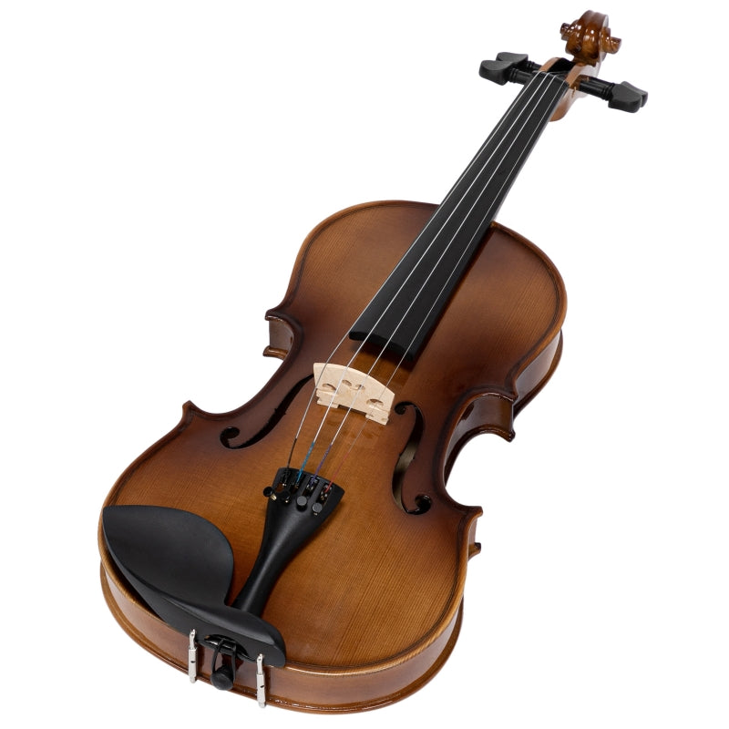 Glarry GV406 4/4 Violin Solid Wood Bright Natural
