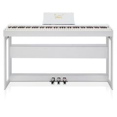 Glarry GDP-104 88-Key Home Fully Weighted Hammer-action Keybed Digital Piano - White