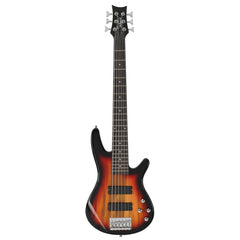 Glarry GIB 6 String Bass Guitar Full SizeHH Pickup - Sunset