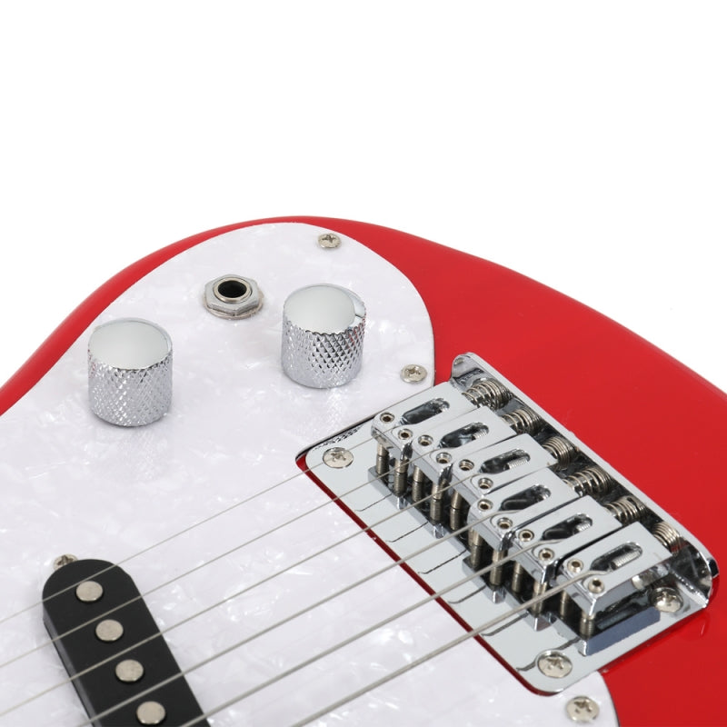Glarry 30inch Mini Kids Electric Guitar Maple Fingerboard w/5W Amplifier - Red