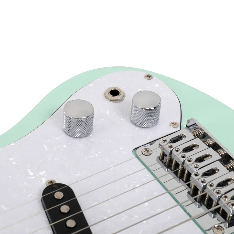 Glarry 30inch Mini Kids Electric Guitar Maple Fingerboard w/5W Amplifier - Green