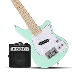 Glarry 30inch Mini Kids Electric Guitar Maple Fingerboard w/5W Amplifier - Green