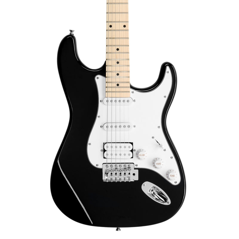 Glarry GST Electric Guitar HSS Pickups w/20W Amplifier - Black