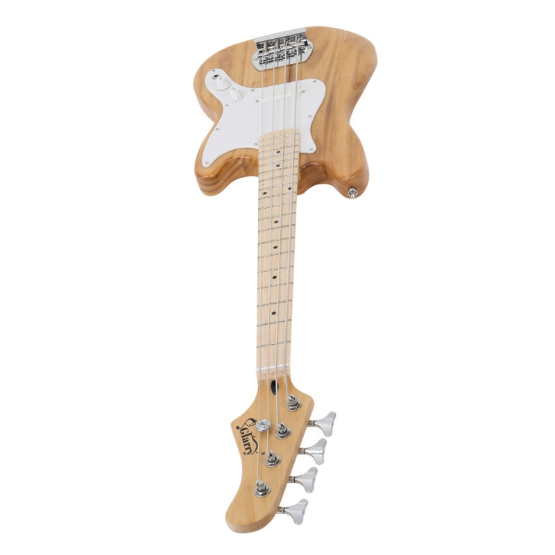 Glarry 30in GB Electric Bass Guitar Short Scale - Burlywood